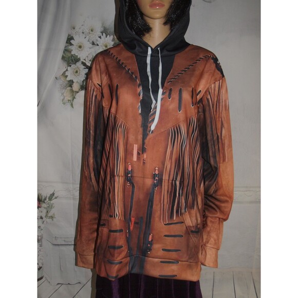 Western Cowgirl Cowboy Style Unisex 3D Hoodie All Over Print Size XXL NEW - Picture 7 of 10